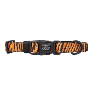 faire-sassy Woof Paw of the Tiger Dog Collar S by Sassy Woof